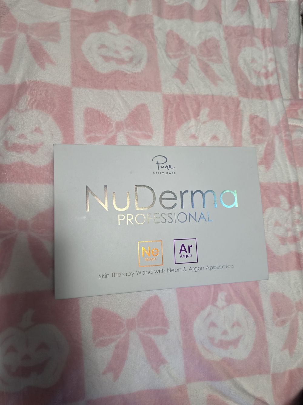 NuDerma Professional Skin Therapy Wand – Pink & White